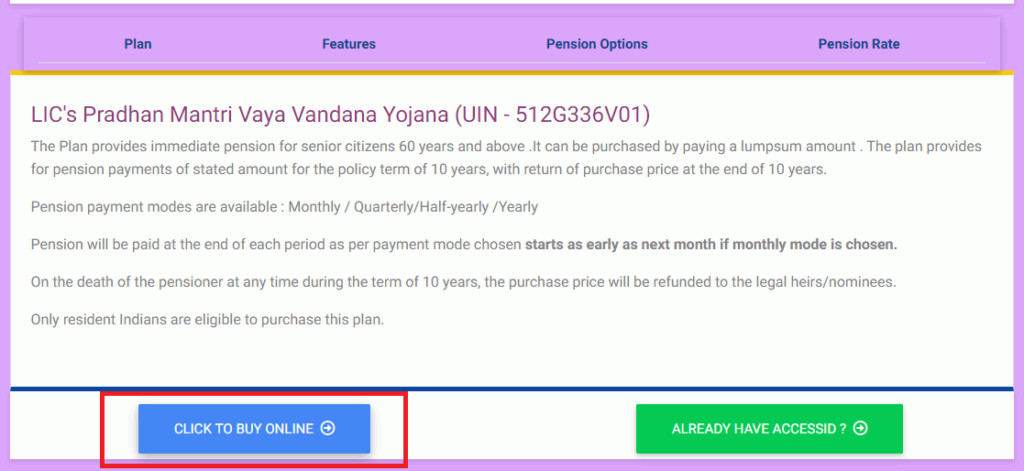 LIC Pradhan Mantri Vaya Vandana Yojana