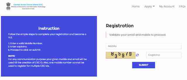 csc Registretion new