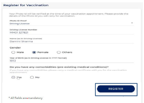 COVID Vaccine Registration