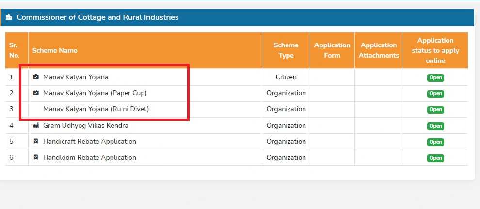 Manav Kalyan Yojana form