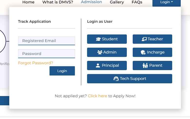 Delhi Model Virtual School Track Application