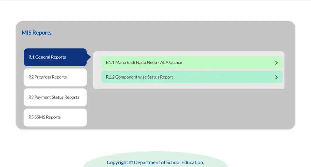 Nadu Nedu MIS Report