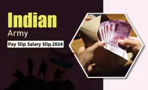 Indian Army Pay Slip Salary Slip 2024